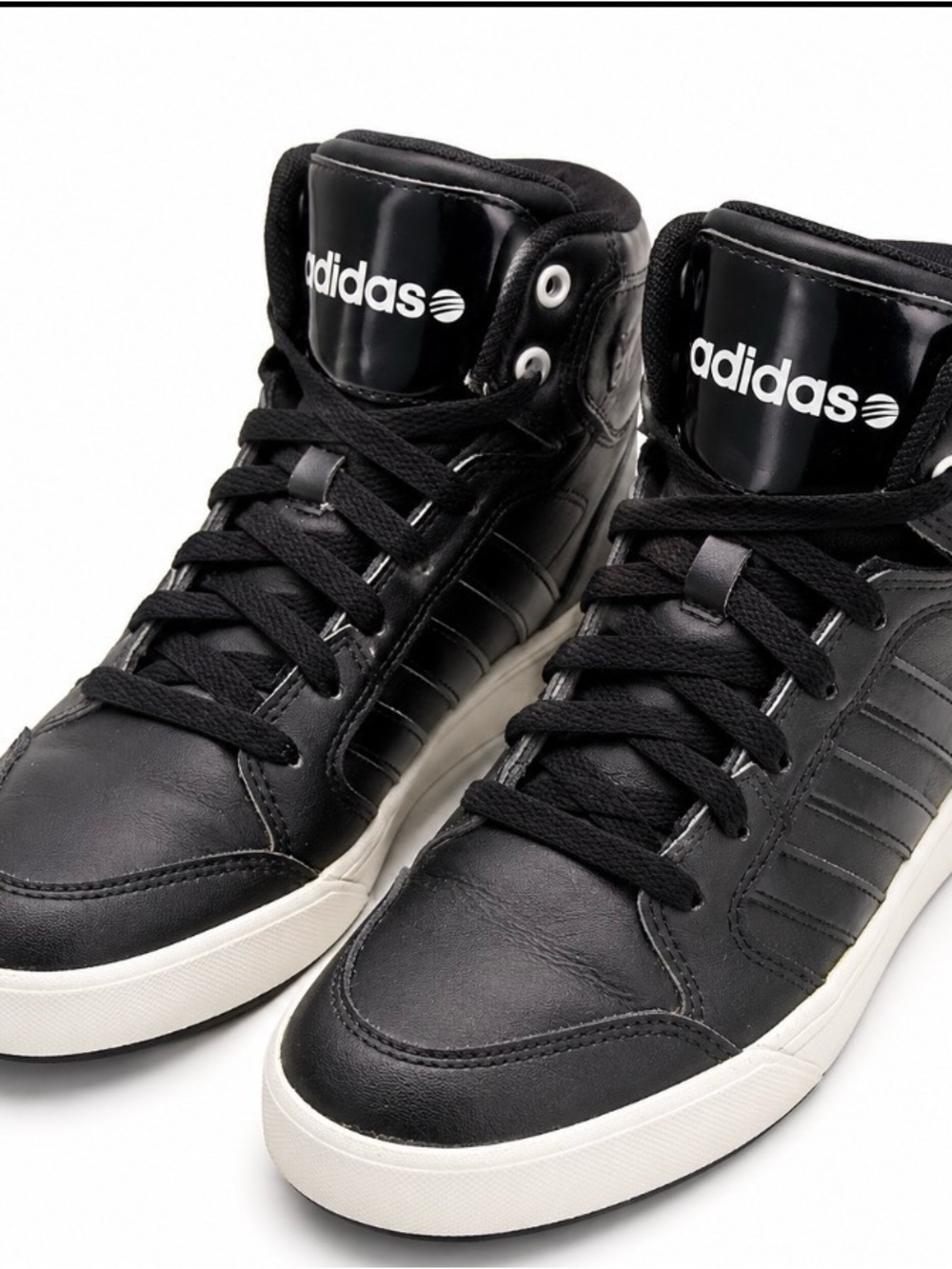 Adidas Woman’s NEO label Black High Top Sneakers GUC